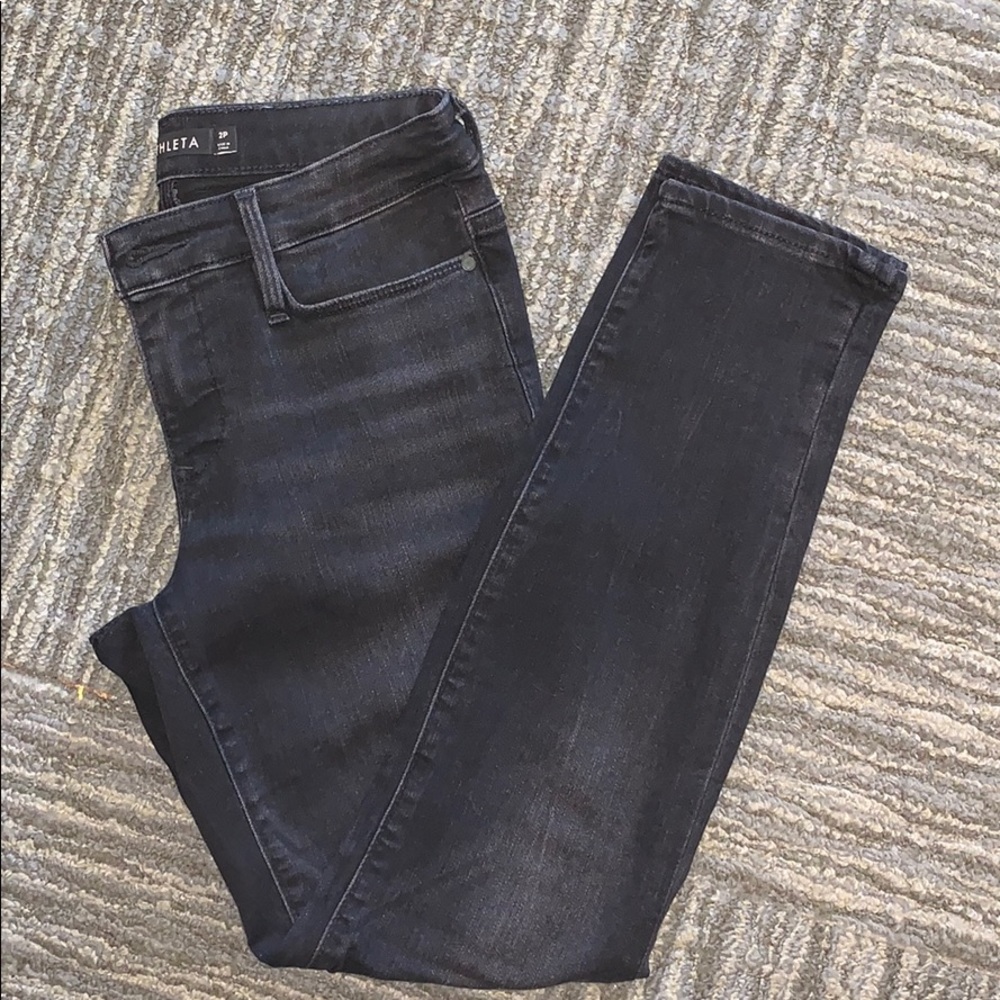 Athleta Sculptek Dark wash skinny jeans